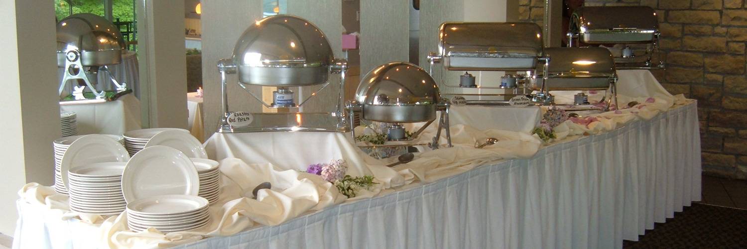 banquet display at a wedding