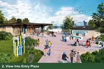 2023 Niagara Falls Visitor Center - View Into Entry Plaza