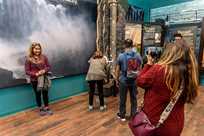 Learn about the history of Niagara Falls at the indoor multimedia experience, The World Changed Here Pavilion, at Niagara Falls State Park