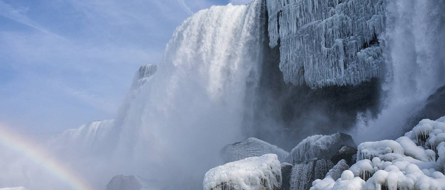 Niagara Falls Cave of the Winds in winter